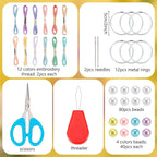 INFUNLY 12PCS DIY Boho Mini Dream Catcher Kit Rainbow Color Small Dream Catcher Kit for Starters Handmade Dreamcatchers with Instruction Wall Hanging Ornament for Home Bedroom Christmas Craft Gift