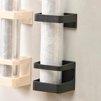 PRETYZOOM Self-adhesive Wall Mount Umbrella Stands Rack for Indoor Outdoor Gray Black 2 Pack