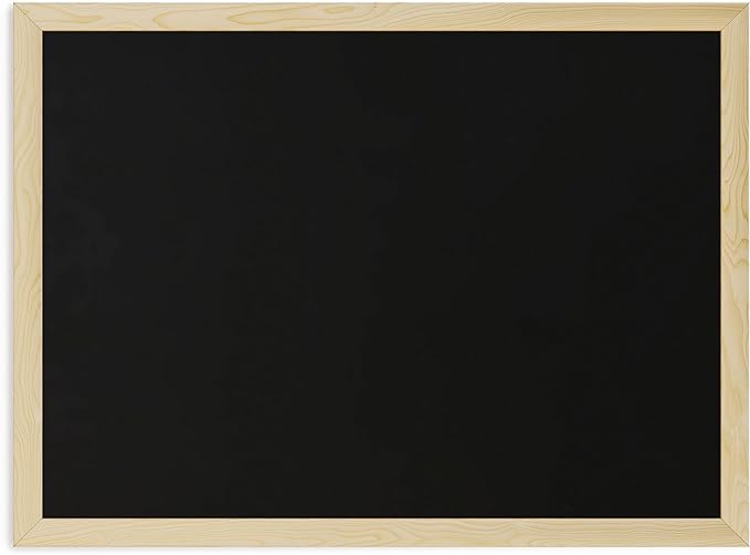 U Brands Chalkboard, 18" x 24" Inches, Light Birch Wood Frame (310U00-01)