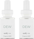 Pura & Unify Co. Home Scent Refill - Smart Air Diffuser - Long-Lasting Luxury Fragrance per Refill - Home Essential - Clean & Safe Diffuser Fragrance - 2 Pack, Dew