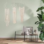 Macrame Kits for Adults Beginners Easy 3 Set Moon Star Craft Kits DIY Dream Catcher Kit with Instructions Video Macrame Wall Hanging Supplies Dream Catcher Kit for Room Wall Decoration
