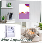 AHANDMAKER 2-Pack Acrylic Magazine Holder Brochure Holder Wall Mount 12" Record Magazine Rack Hanging Bookshelf Literature Storage Rack for Waiting Room, Living Room, Office, Home