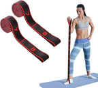 Fitness Resistance Bands for Stretching and Yoga, Numbered Resistance Band with Clear Markings, 8-Section Elastic Exercise Band for Pilates, Flexibility Training, Full Body Workout