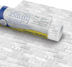 Fadeless Bulletin Board Paper, Fade-Resistant Paper for Classroom Decor, 48” x 12’, White Brick, 1 Roll