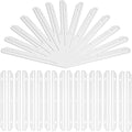 60 Pcs 3 Hole Punched Magazine Holders for Binders 11.6 in Plastic Magazine Organizer 3 Ring Binder Insert Strips Clear Magazine Collector for File Book Craft Paper