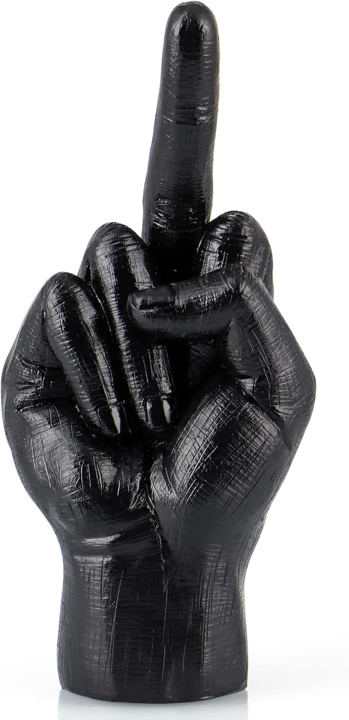 MOLIGOU Hand Gesture Desk Statues, Finger Sculpture Decor, Hand Statue Decor for Living Room, Shelf