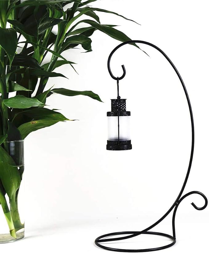 Metal Ornament Display Stand Set of 2 Tall Iron Lightweight Ornament Holder Stand for Hanging Globe Air Plant, Terrarium Plant, Witch Ball Stand for Bauble Home Party Wedding Craft Christmas Decor