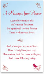 Messenger from Heaven Memorial Cardinal Glitter Globe, Heirloom Porcelain Base, Sculpted Cardinal, Plays 'Always in My Heart'