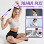 Figure 8 Resistance Bands for Women Men, Exercise Bands with Handles, 8 Shaped Resistance Bands for Back, Arm, Chest & Shoulder Workout, Home Gym Equipment for Yoga, Pilates, Physical Therapy