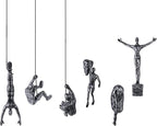 Set of 6 Climbing Men Wall Art Decor Sculpture,Nordic Modern Simplicity Decorative Wall Art, Climbing Man Sculptures,Home & Office Climber Gifts