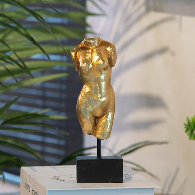 Guichifun Sculptures Home Decor Bust Female Statue - Figure Resin Decoration Modern Decorative Figures Home Art Sculpture Christmas Birthday Gifts for Men&Women 2.25 X 1.5 X 7.5 Inch
