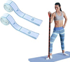 Fitness Resistance Bands for Stretching and Yoga, Numbered Resistance Band with Clear Markings, 8-Section Elastic Exercise Band for Pilates, Flexibility Training, Full Body Workout