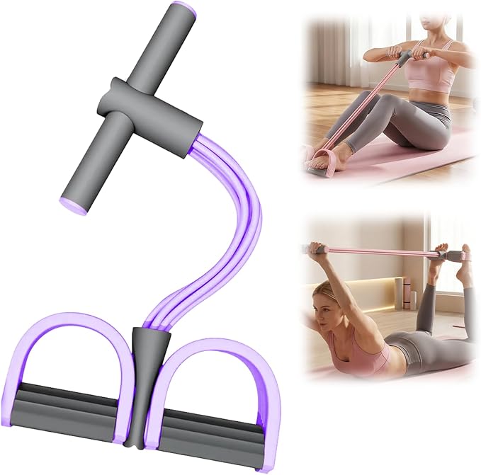 Pedal Resistance Band with Handle,Multifunction Elastic Yoga Resistance Band Stretching Pedal Puller for Full Body Workout Arm/Leg Stretching Slimming Training