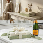 Premium Linen Faux Book Box Set of 2: Aesthetic Book Safe with Hidden Storage for Living Room Console Table & Bookshelf Decor, Home Organizer, Green & Beige, Tallest 10.67in