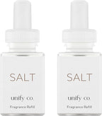 Pura & Unify Co. Home Scent Refill - Smart Air Diffuser - Long-Lasting Luxury Fragrance per Refill - Home Essential - Clean & Safe Diffuser Fragrance - 2 Pack, Salt