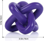DOVDOV Purple Knot Sculpture, Triple Knot Statue, Purple Home Decor, Perfect for accenting Rustic-Style Coffee Tables, Living Room TV Stands, Dining Tables, and entryway Shelves.