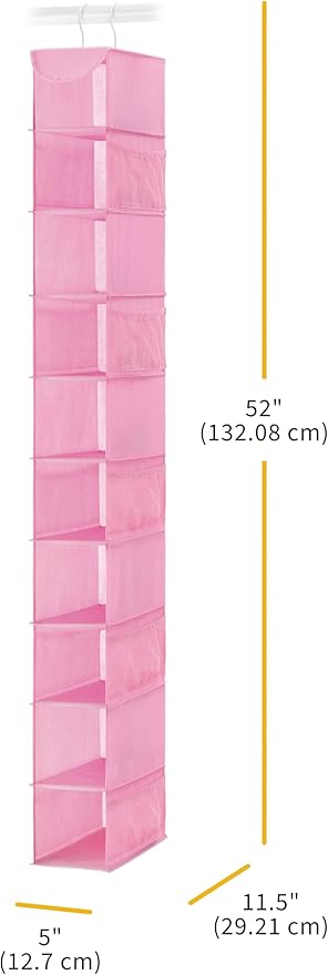 Whitmor Hanging Shoe Shelves, Pink