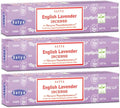 3 Packs Original Satya Sai Baba Nag Champa Incense Sticks Joss Insence - Insense 15g Box NagChampa Agarbatti (English Lavender)