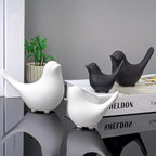 FANTESTICRYAN Small Animal Statues Home Decor Modern Style White Decorative Ornaments for Living Room, Bedroom, Office Desktop, Cabinets
