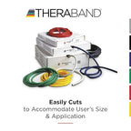 THERABAND Resistance Tubing with Soft Handles, Blue, Extra Heavy Level, 48" Latex Stretch Resistance Bands for Exercise, Professional Workout Bands for Upper & Lower Body, Color-Coded Levels