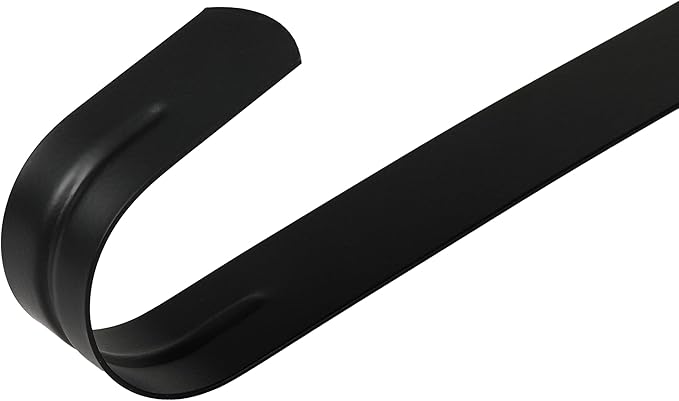 Wreath Hanger for Front Door, Slim Over The Door Hook, Easy to Use and Reusable Holiday Wreath Holder for Christmas, Thanksgiving, Halloween and Daily Décor(15" Black, 1)