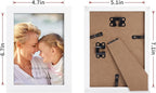 Lyeasw 5x7 Picture Frames White 12 Pack, Multi 5 by 7 Photo Frame with HD Glass for Wall Mount or Tabletop Display