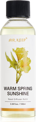 Airkeep Diffuser Oil Refill/Warm Spring Sunshine/3.38oz（100ml/1 Pack/Scented Oil Refill for Diffuser Home Fragrance for Bedroom, Bathroom Office Home Decor
