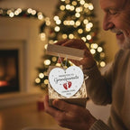 Grandparents Ornament, Baby Coming Soon 2026, Baby Announcement Christmas Ornament for New Parents, Expecting Couple, Promoted to Grandparents Gift, Baby Reveal Keepsake Decor