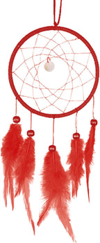 PATIKIL DIY Dream Catcher Kit, Making Dream Catcher Supplies Wall Hanging Handmade Dream Catcher Kits for Beginner Style 3, Red