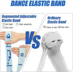 Elastic Yoga Stretching Strap with Loops, CEILIWEN Stretch Straps for Physical Therapy, Pilates Stretch Band, Elastic Exercise Bands, Leg Stretching Strap, Stretch Resistance Bands for Exercise