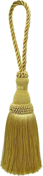 Beautiful Large 8" (20cm) Tassel (KTH8) Canary Gold Gold Multicolor #4875 (Dark Gold, Yellow Gold) Individually Sold