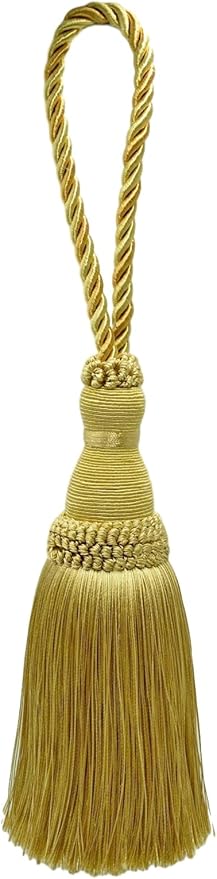 Beautiful Large 8" (20cm) Tassel (KTH8) Canary Gold Gold Multicolor #4875 (Dark Gold, Yellow Gold) Individually Sold