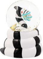 Beetlejuice Sandworm Mini Light-Up Snow Globe with Swirling Glitter Display | 3 Inches Tall
