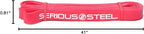 SERIOUS STEEL FITNESS Assisted 41" Pull-Up Band, Resistance & Stretch, Powerlifting & Pull-up Assist Loop (Single Band)