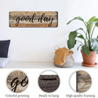 Inspirational Wall Art - Today is A Good Day for A Good Day - Decorative Hanging Wood Wall Plaque Sign Farmhouse Wall Art 16x5 Inches