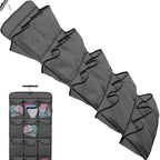 2Pcs 30 Large Pockets Dual Sided Hanging Shoe Organizer for Closet Shoe Storage Shelves with 360 Rotating Hanger Space Saving Storage Bag Hanging Shoe Rack for Bedroom Laundry Room,Black