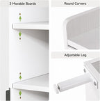 White 7+1 Tier Farmhouse Shoe Storage Cabinet - 45" Tall Entryway Organizer with Cross Molding Doors, 3 Adjustable Shelves & Metal Legs, Shoe Rack for Front Door Entrance
