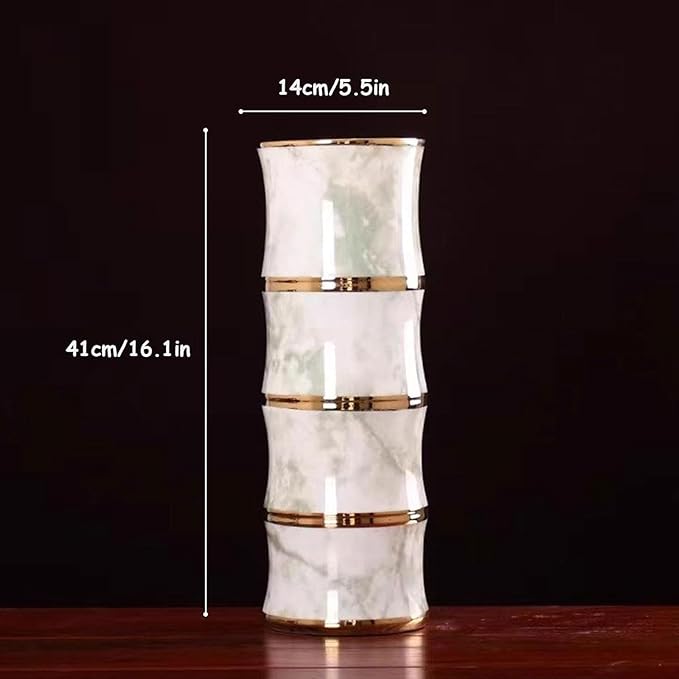 Ceramic Umbrella Stand Rack, Home Free Standing Umbrella Holder Bucket, Canes Walking Sticks Holder(B)
