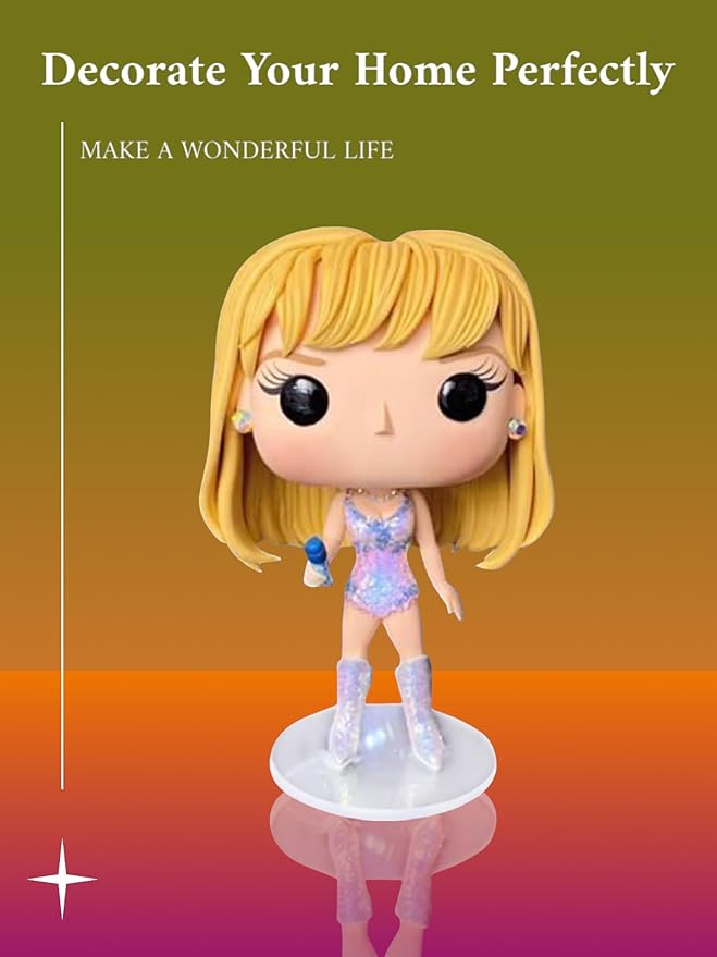 Cute Singer Star Doll Epoxy Resin Fashion Doll Singing Modeling, Charms Cartoon Style,The Best Gift for Music Fans and Friends (#2)