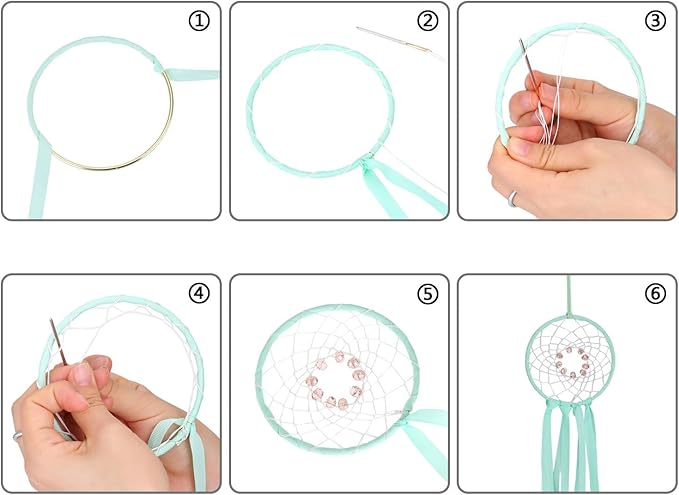 Patelai 20 Pcs Metal Rings for Crafts Dream Catcher Rings, Macrame Hoops for DIY, 5 Sizes Metal Floral Hoop for Floral Macrame Wall Hanging Dream Catcher and Crafts (Gold)