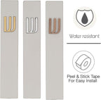 A&S Mezuzot Modern Concrete Mezuzah Case with Scroll, Easy Peel and Stick Mezuza (Grey+ Wood Shin, 5 Inches)