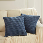 Fancy Homi 4 Packs Decorative Throw Pillow Covers for Living Room Couch Bed, Modern Farmhouse Boho Home Décor Accent Cushion Case, 20" x 20", Dusty Blue