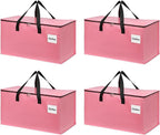 Extra Large Moving Bags with Zipper - Heavy Duty Tote for Packing Clothes, Durable Storage Bin Organizer, Multipack Set
