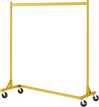 Hoctieon Z Rack, Rolling Clothes Racks with Z-Base, Heavy Duty Garment Rack, Clothing Racks for Hanging Clothes, Sturdy Metal Hanging Holder, Clothes Organizer Rack, Gold