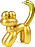 Cute Balloon Cat Statue Decor - 7.8 Inch Modern Cat Statue Ornament, Home Crafts Living Room Desktop Bedroom Sculpture Decoration (Gold, Small)
