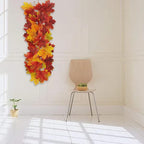MSUIINT Artificial Flower Swag, 2Pcs Hanging Maple Swag Fall Garland Wall Swag Front Door Swag with Maple Leaves Floral Swag Harvest Swag for Home Wall Decor Party Holiday Decor (21.7In)