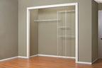 ClosetMaid Wire Closet Organizer System, Adjustable from 5 to 8 Ft., with Shelves, Hardware, Durable Steel, Fixed Mount Installation, White