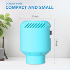 Electric Pump for Vacuum Storage Bags, Air Pump for Compression Bags,Portable Vacuum Pump for Various Sealer Bags, Suitable for Common Vacuum Bags-Blue (No Storage Bags)