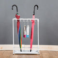 10 Holes 8 Hooks Umbrella Rack,Umbrella Rack Stand,Umbrella Holder with Removable Drip Tray Umbrella Storage for Home Office Entry Hallway(white), Umbrella Rack Stand,10 Holes 8 Hooks Umbrella Ra