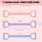 Figure 8 Resistance Bands, 8-Shaped Exercise Band for Women Arms Shoulder Back Legs Stretching Pilates Yoga